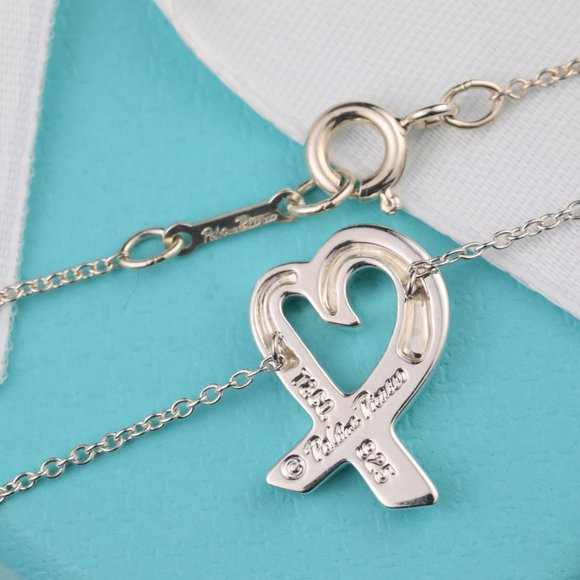 Tiffany & Co. Necklace Paloma Picasso Vintage Loving Heart Pendant in Silver - Picture 8 of 10